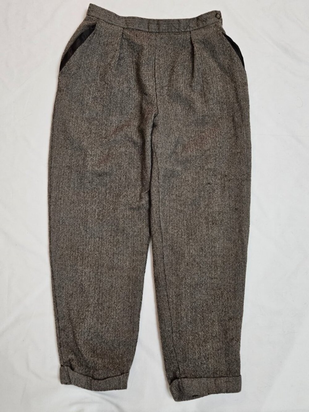 Evan Picone 100% Wool Trousers | Dark Academia Vintage Tailored Pants 🖤